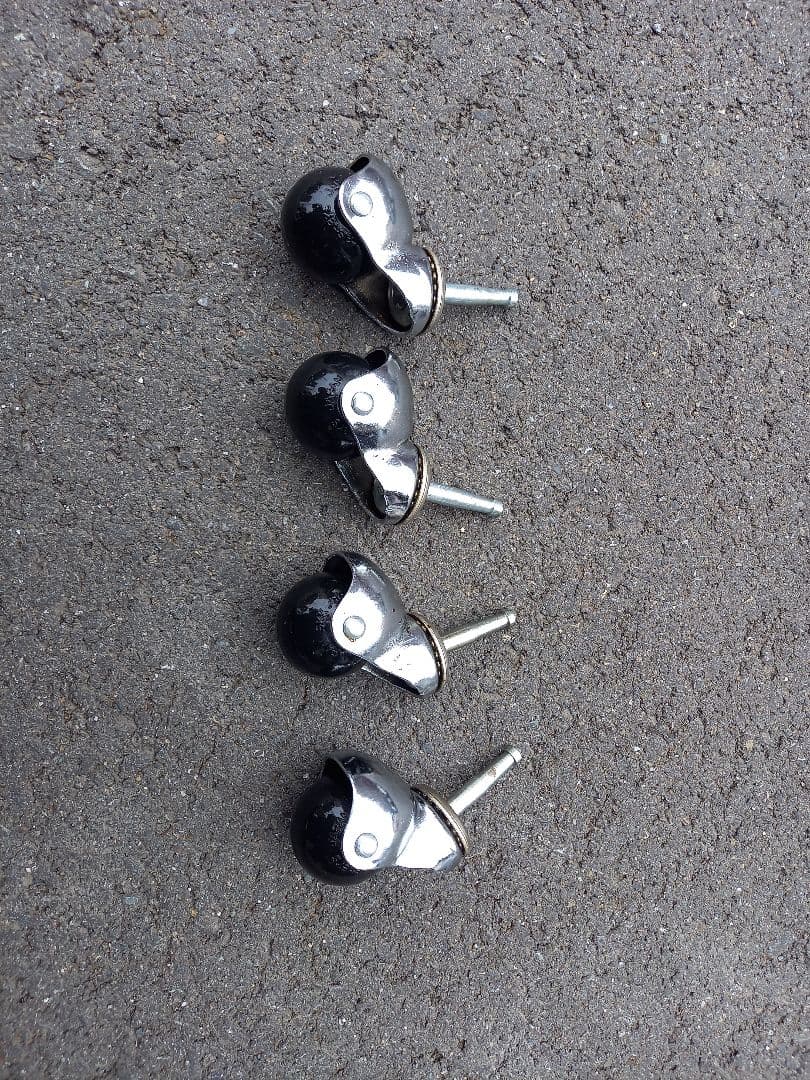 1970's　北欧モダン　ウッド　無垢材　フレーム　メタル　キャスター　ワゴン