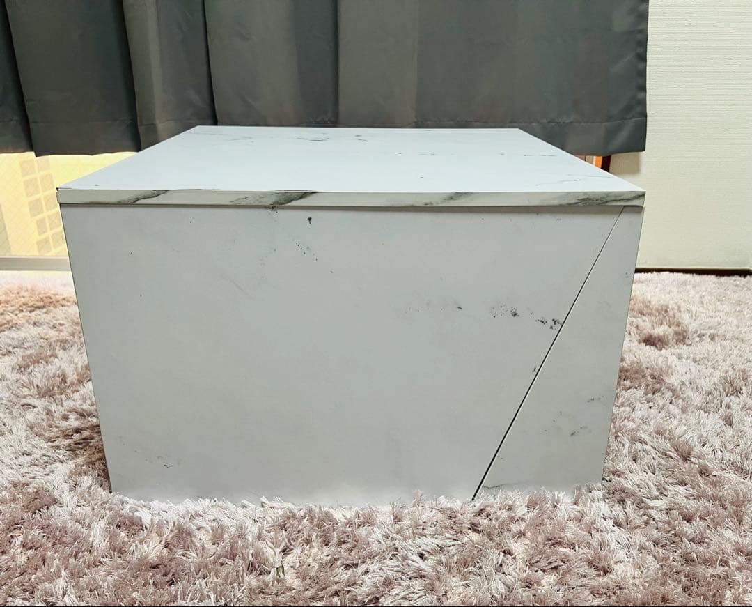 ローテーブル センターテーブル 正方形 スライド収納 引き出し LOWYA