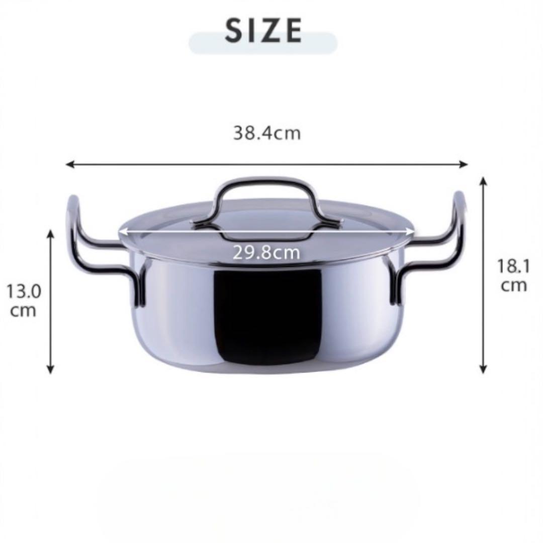 【2025 最新】ジオプロダクト 両手鍋 28cm ★おまけ付き！宮崎製作所