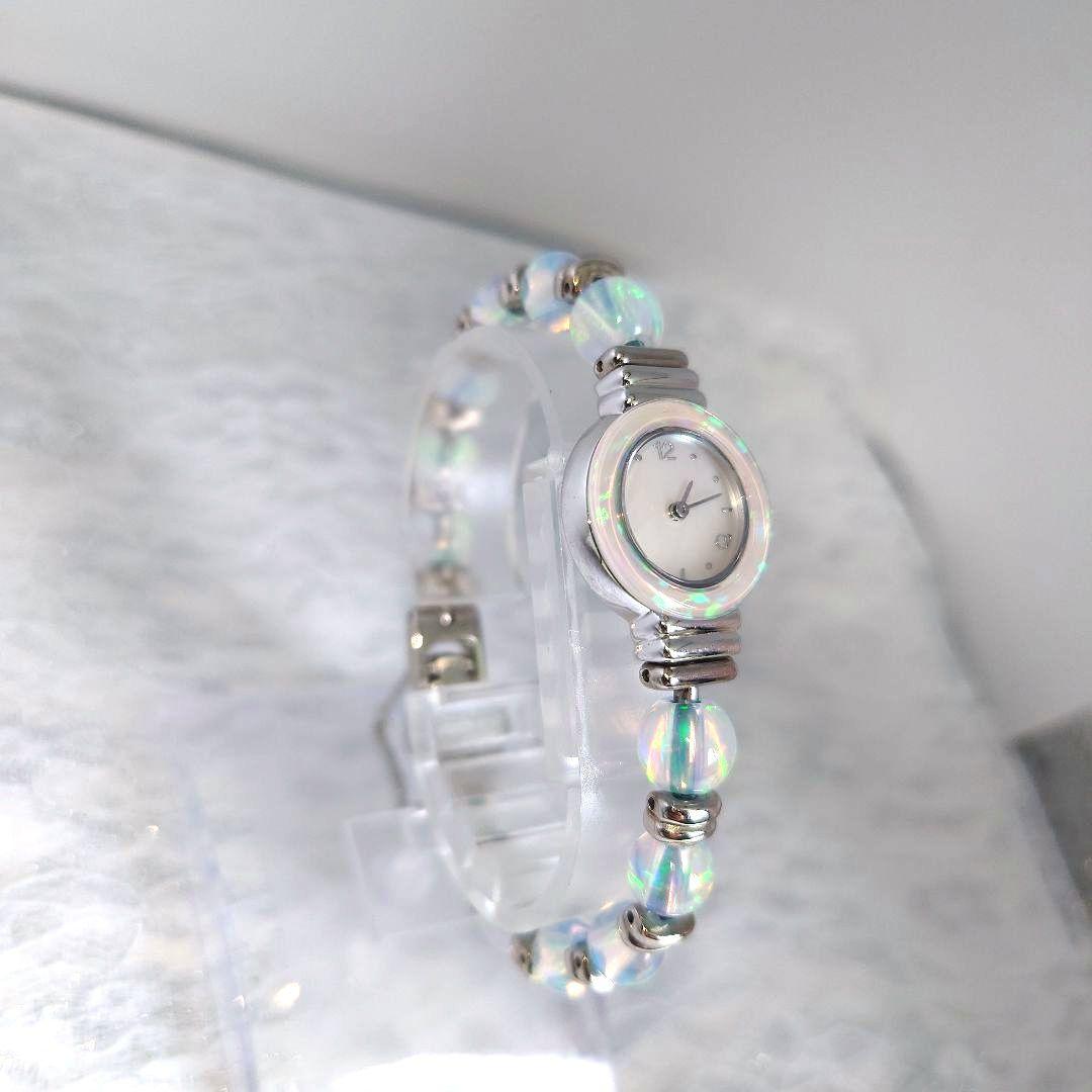 極美品☆新品電池】京セラ オパールウォッチ ブレスレット腕時計