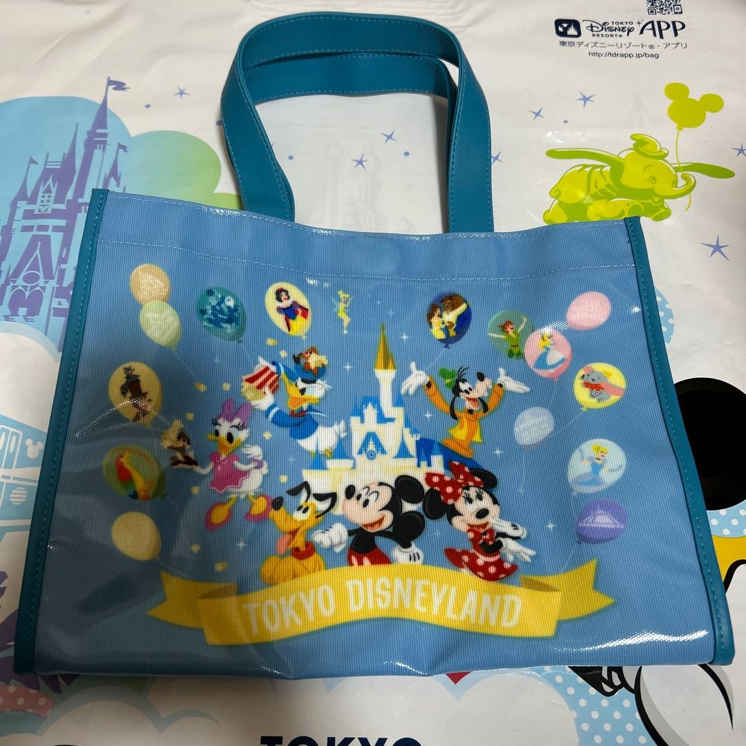 新品 ディズニー ビニール トートバッグ ミッキー ミニー リゾート