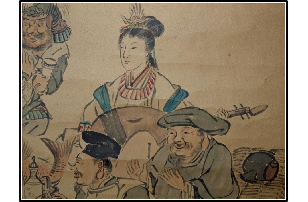 古民家整理品 日本江戸時代肉筆掛け軸そ※1激安骨董品 X1013C3-2 - メルカリ