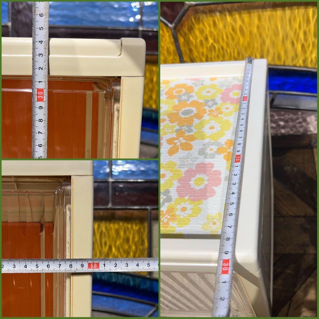 キッチン 収納棚 レトロポップ 当時物 花柄 インテリア 昭和レトロ