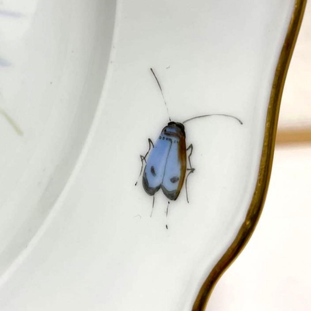 ＊写実画・川魚と水草＊２５ｃｍ・1821年-1924年・Meissen・