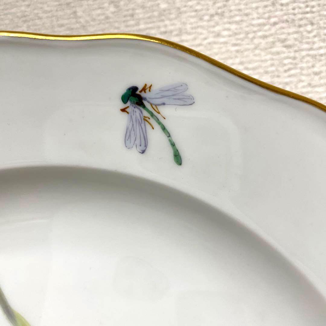 ＊写実画・川魚と水草＊２５ｃｍ・1821年-1924年・Meissen・