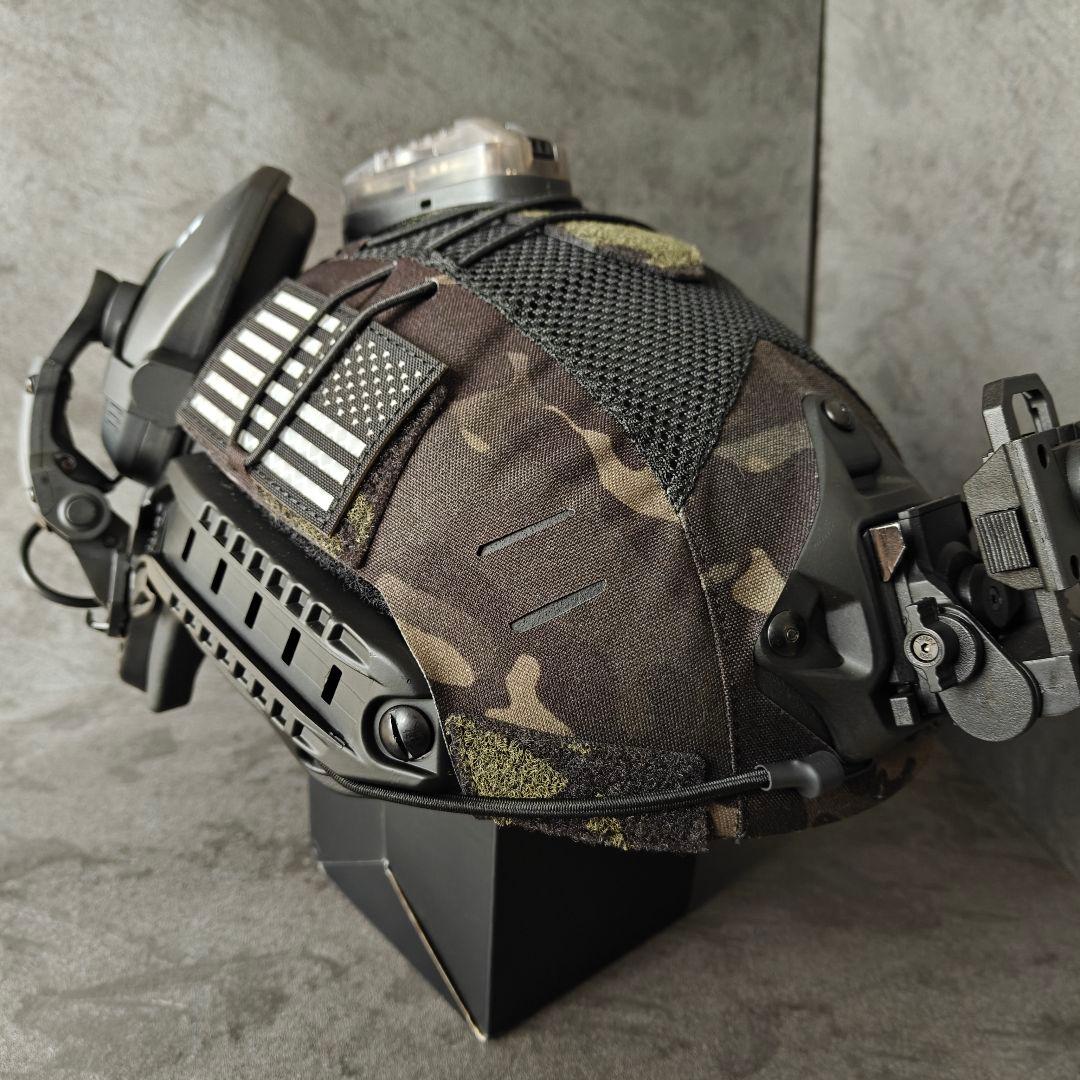 新品 実物NIJ IIIA防弾ヘルメット Fast SFタイプ BKMフルセット