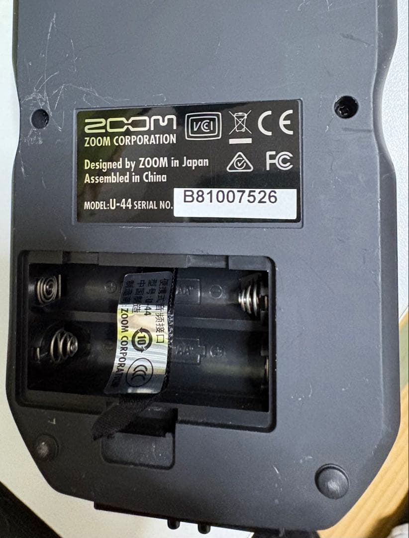 ZOOM U-44 + AIH-1ホルダー + MSH-6マイクカプセル セット