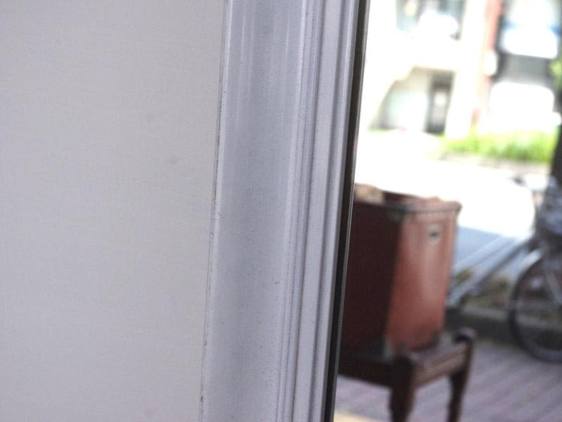 大きめアンティークミラー 壁掛け鏡 額縁 英国 ホワイト M04