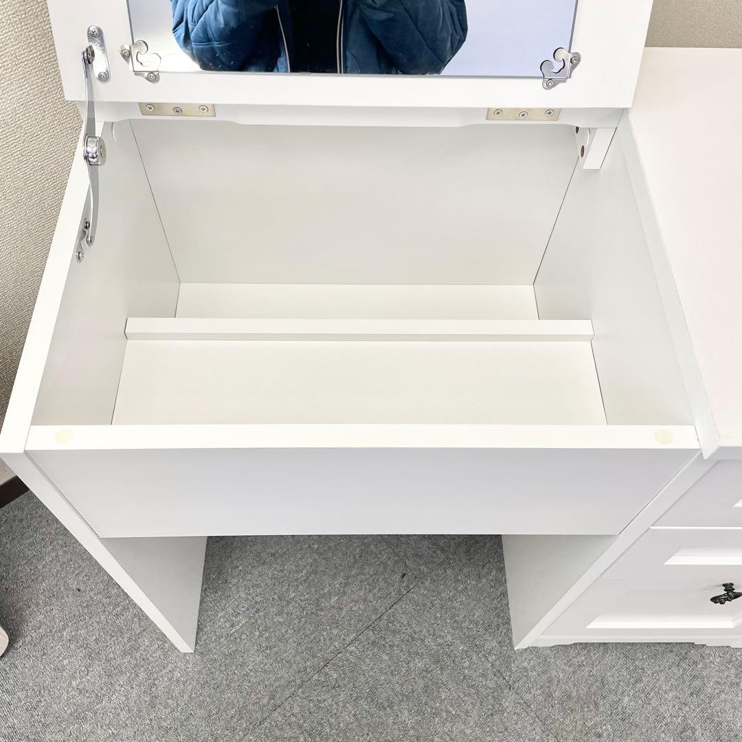 佐藤産業 スツール収納付き ドレッサー 【スツール別売り】 F