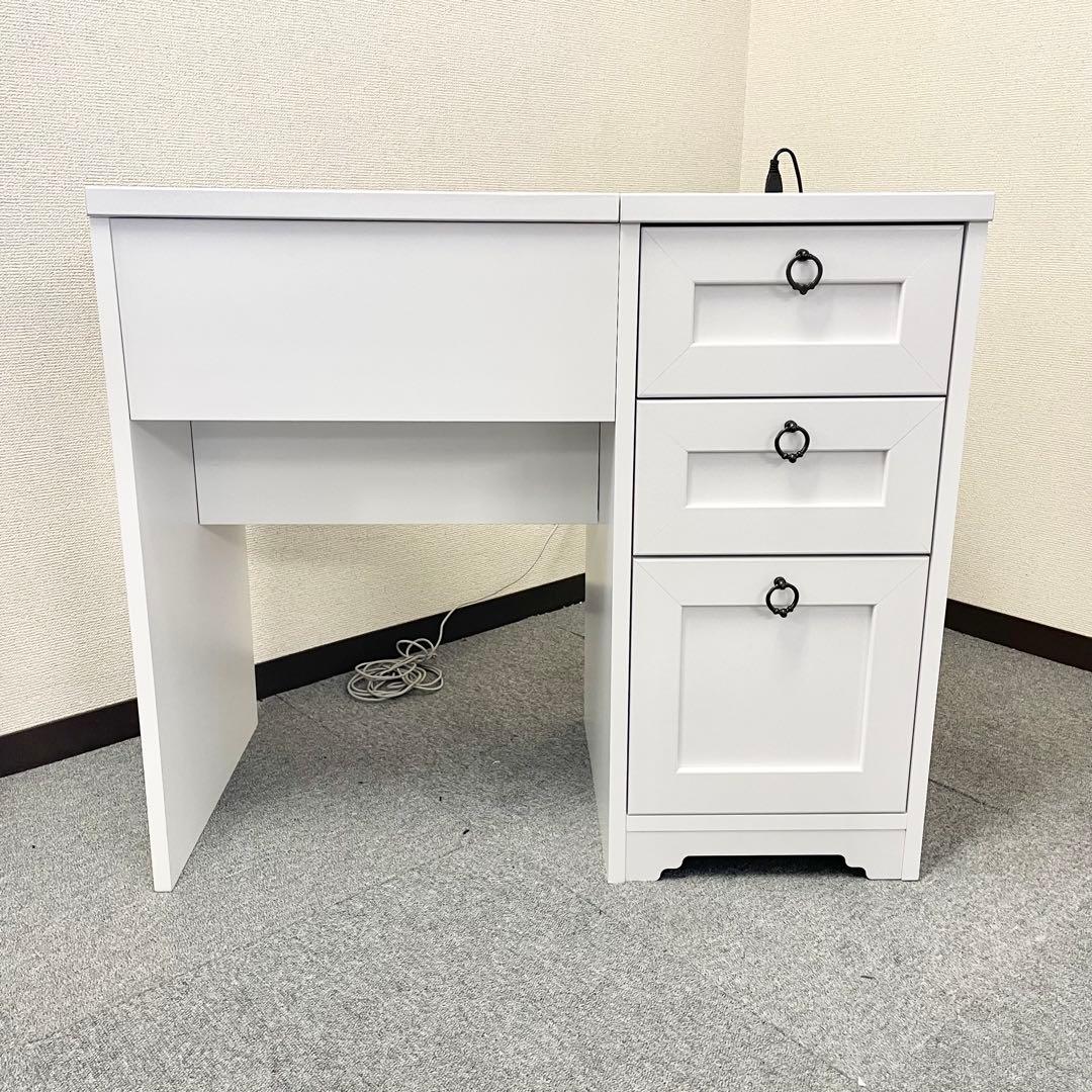 佐藤産業 スツール収納付き ドレッサー 【スツール別売り】 F