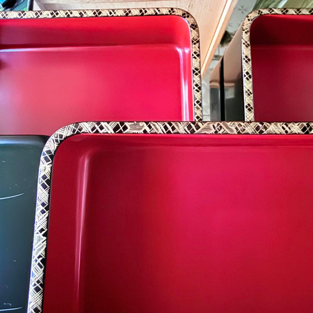 2208様感謝‼JAPAN輪島工房特製沈金『曲水菊づくし』輪島 五段重箱2枚蓋