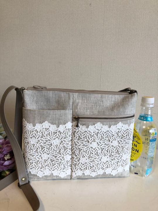 ショルダーバック　リネン　Ⅳ　少し小さ目