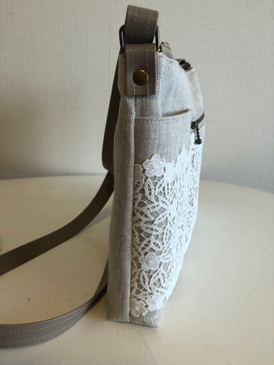 ショルダーバック　リネン　Ⅳ　少し小さ目