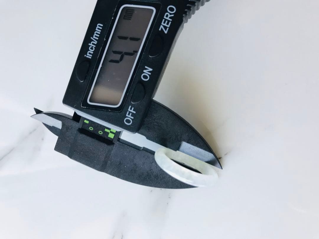 [R410-002］翡翠　くりぬき　リング　天然石　一点物　ミャンマー産　16号