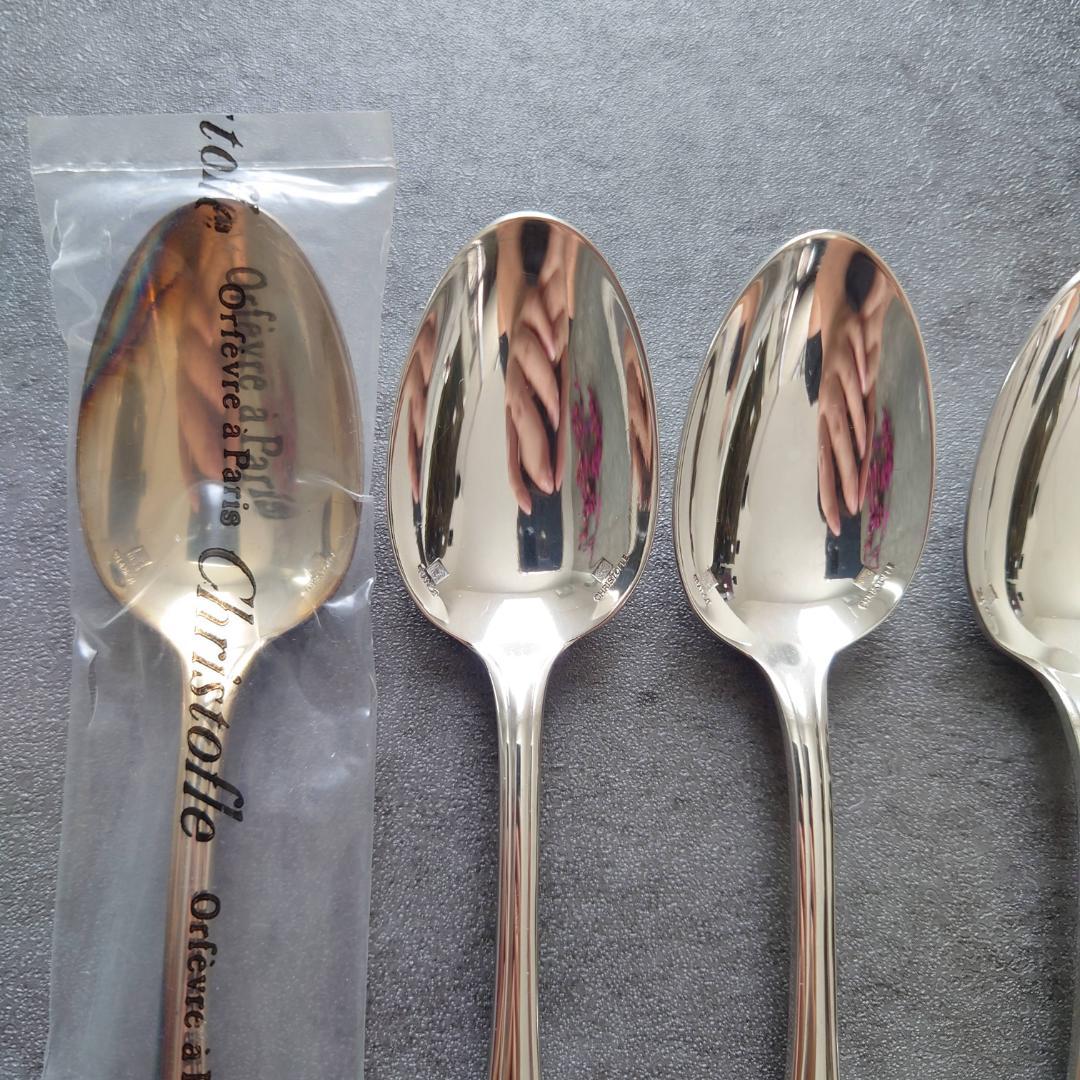 美品 クリストフル ポンパドール コーヒースプーン 未開封含む 6点