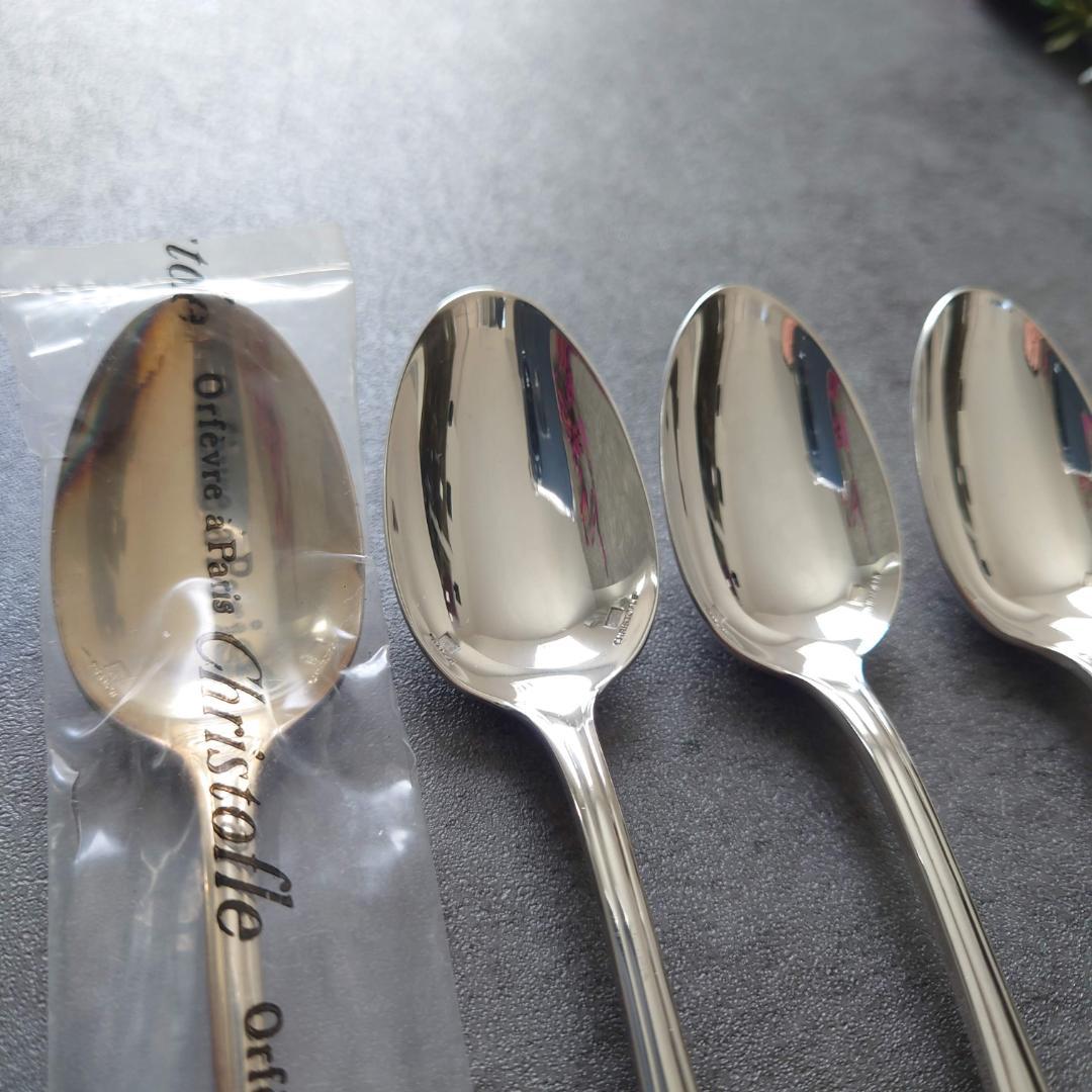 美品 クリストフル ポンパドール コーヒースプーン 未開封含む 6点