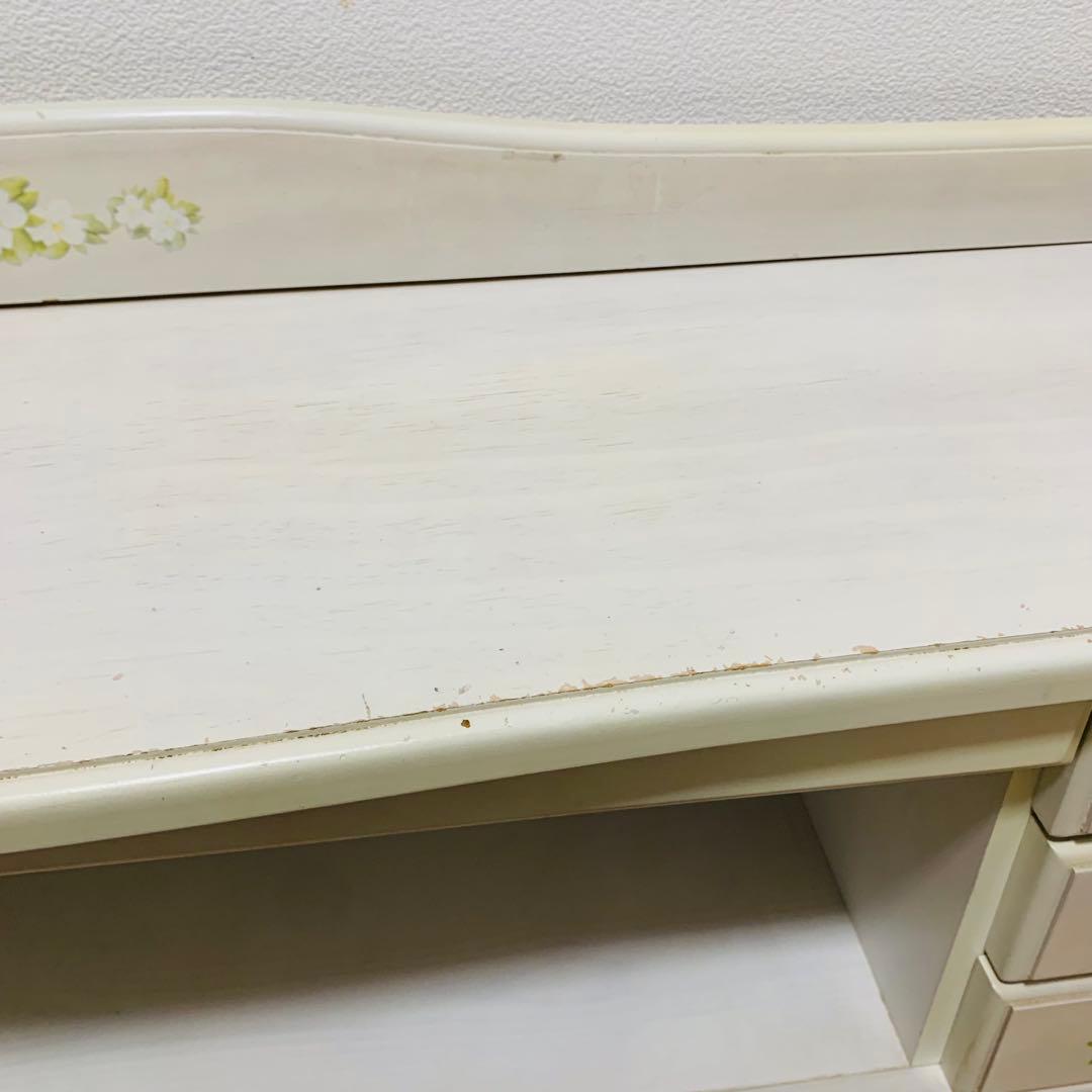 ロココ調 6段 チェスト ジャスミン　アンティーク 姫系　　キャビネット 白家具