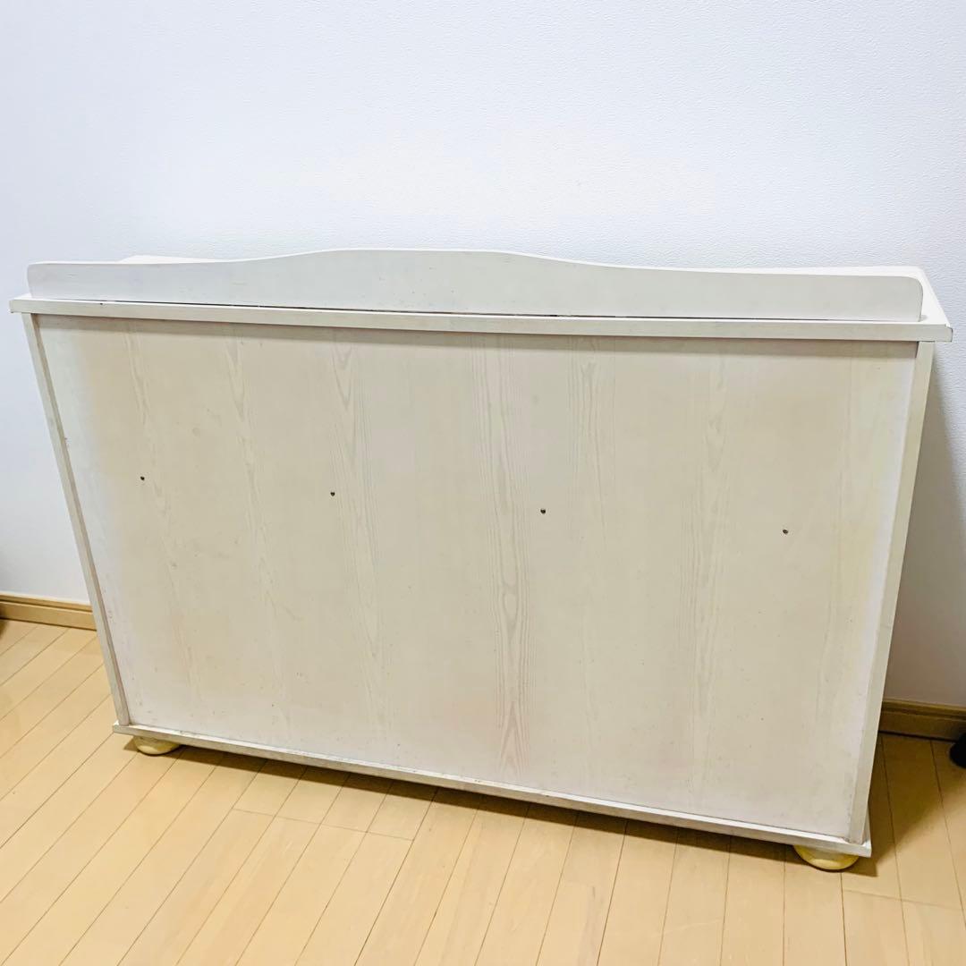 ロココ調 6段 チェスト ジャスミン　アンティーク 姫系　　キャビネット 白家具