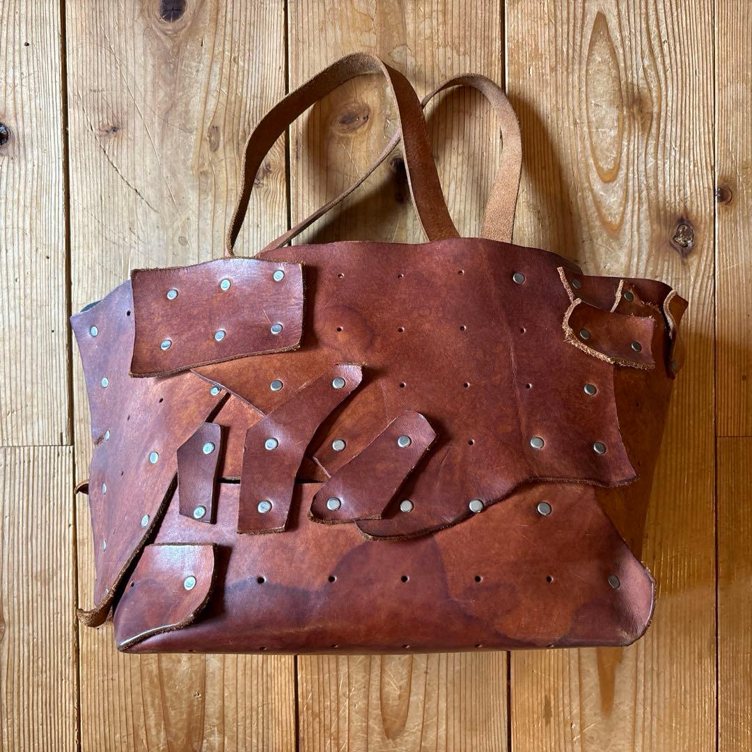 曽田耕　パッチワークバッグ