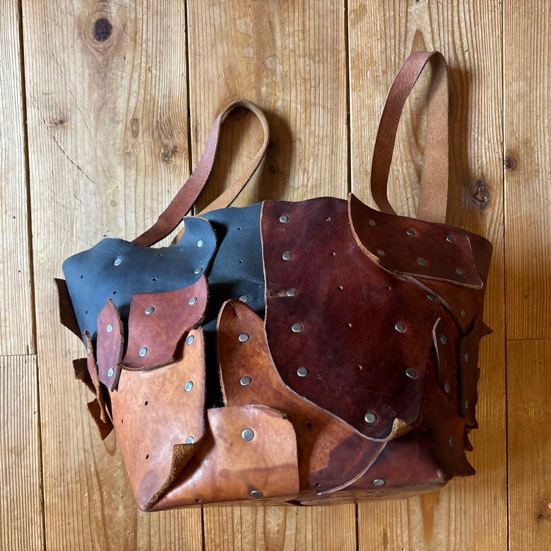 曽田耕　パッチワークバッグ