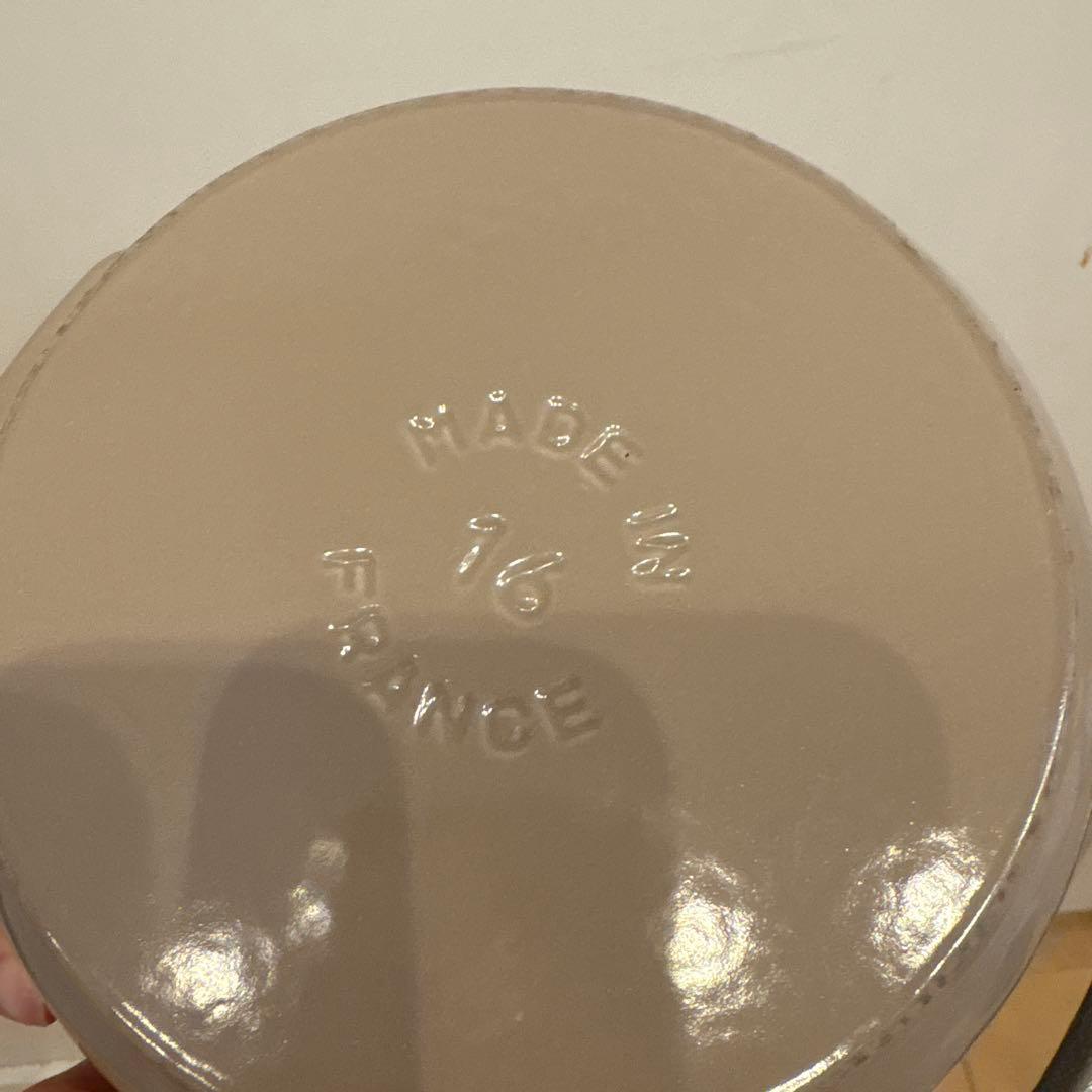 ストウブ　正規品　staub ワナベS　16センチ スノーフレーク リネン