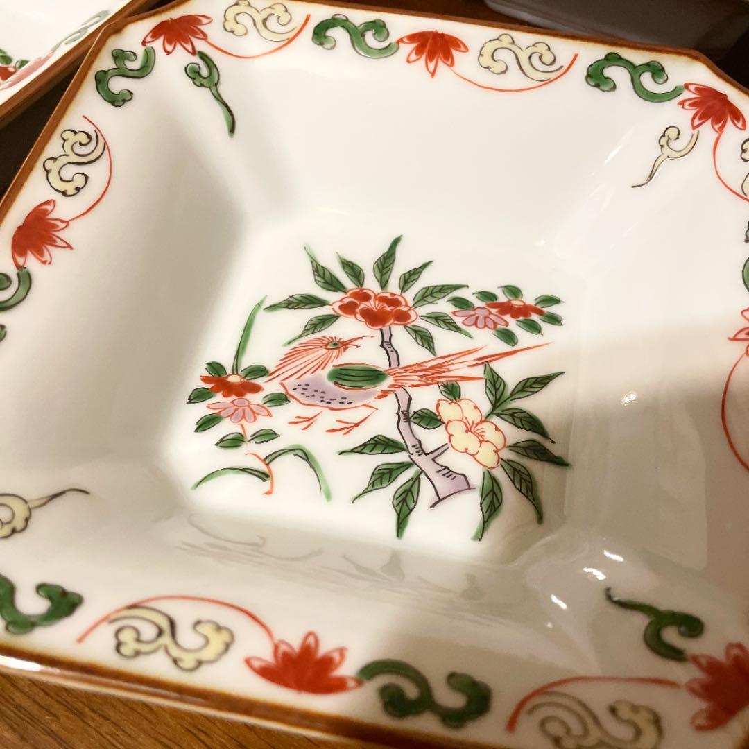 源右衛門窯 赤絵花鳥 角小鉢 5客 セット 縁起物 - メルカリ
