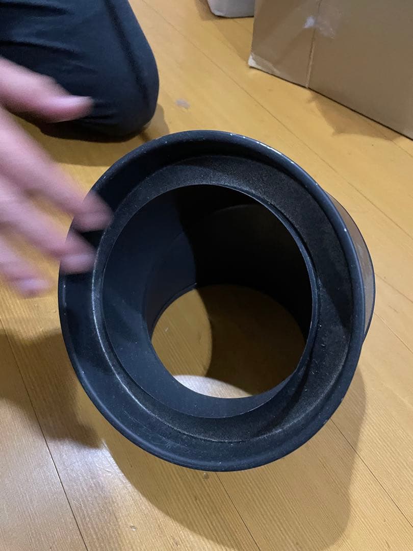 ホンマ製作所　薪ストーブ　煙突　黒耐熱　二重耐熱　曲45度　φ150