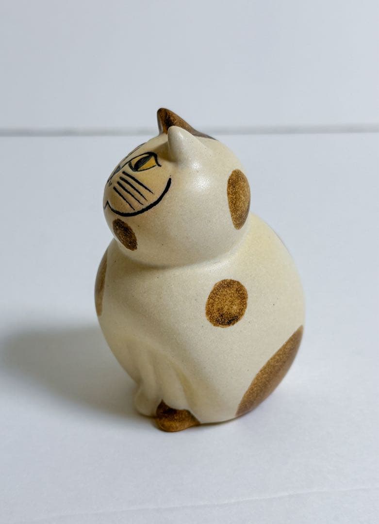 リサラーソン Lisa Larson mia ねこのぶち　ブラウン　片足ソックス