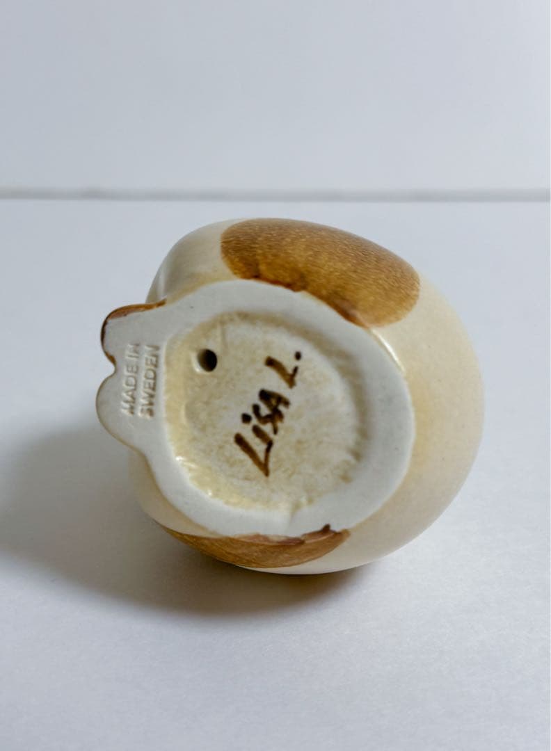 リサラーソン Lisa Larson mia ねこのぶち　ブラウン　片足ソックス