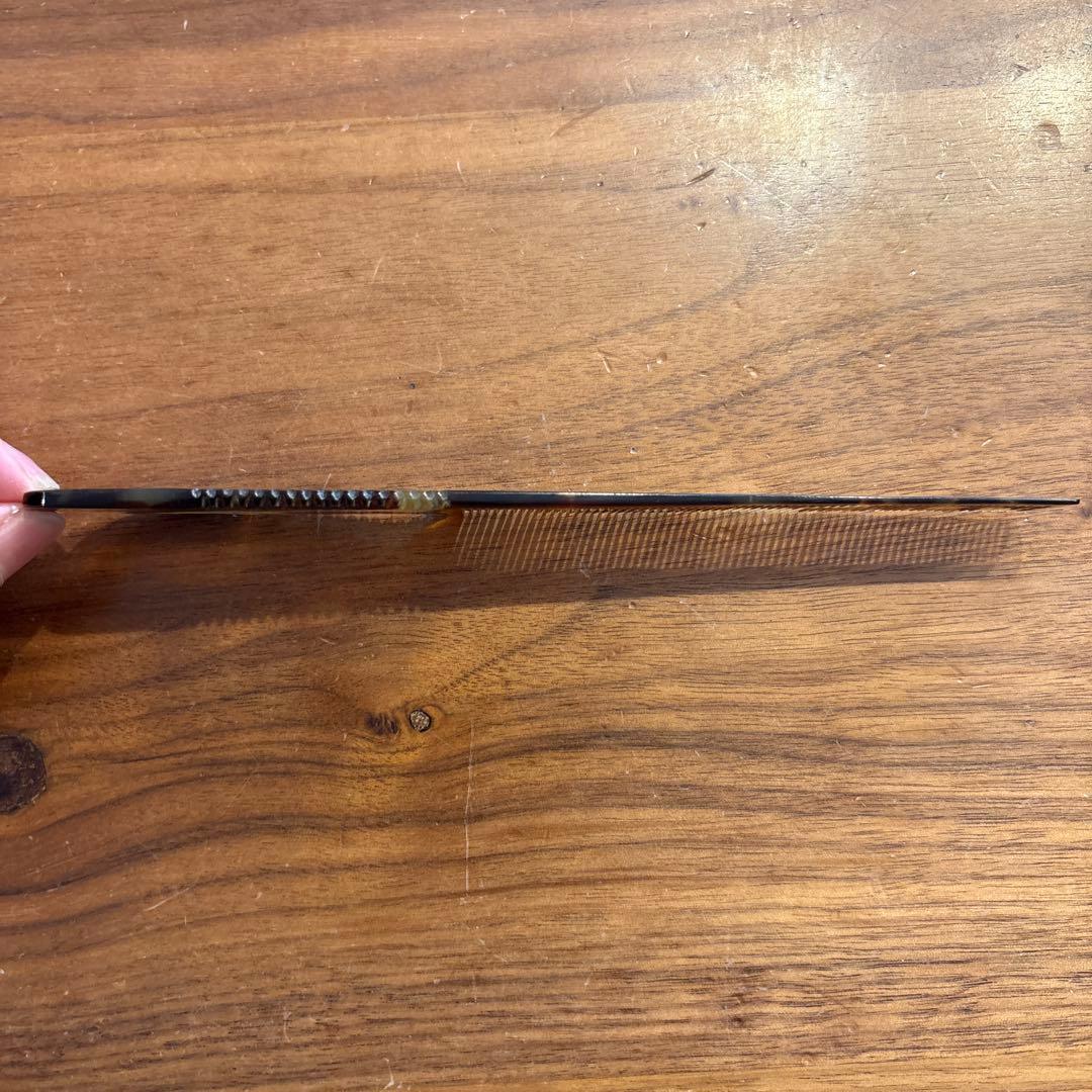 《寺本櫛》本鼈甲理容櫛18目《新品未使用》