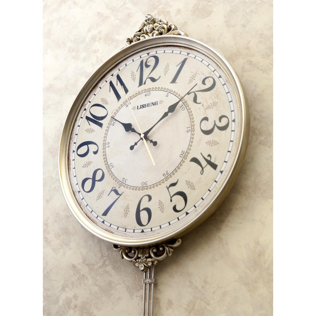 アンティーク調 掛け時計振り子【無音連続秒針付】ビクトリアン パレス