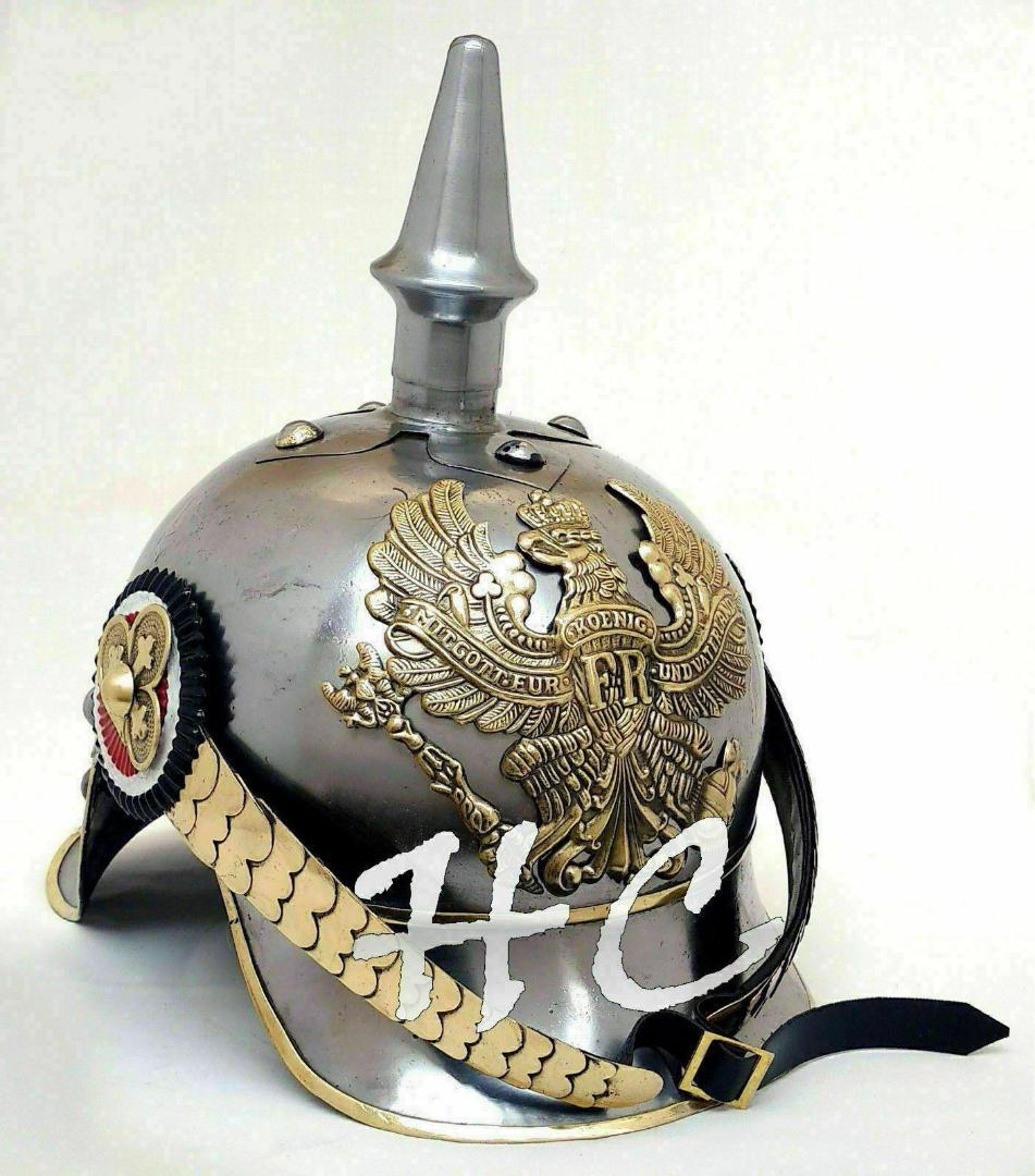 ピッケルハウベ ドイツ帝国 ヘルメット 金属製レプリカ ドイツ軍 第一