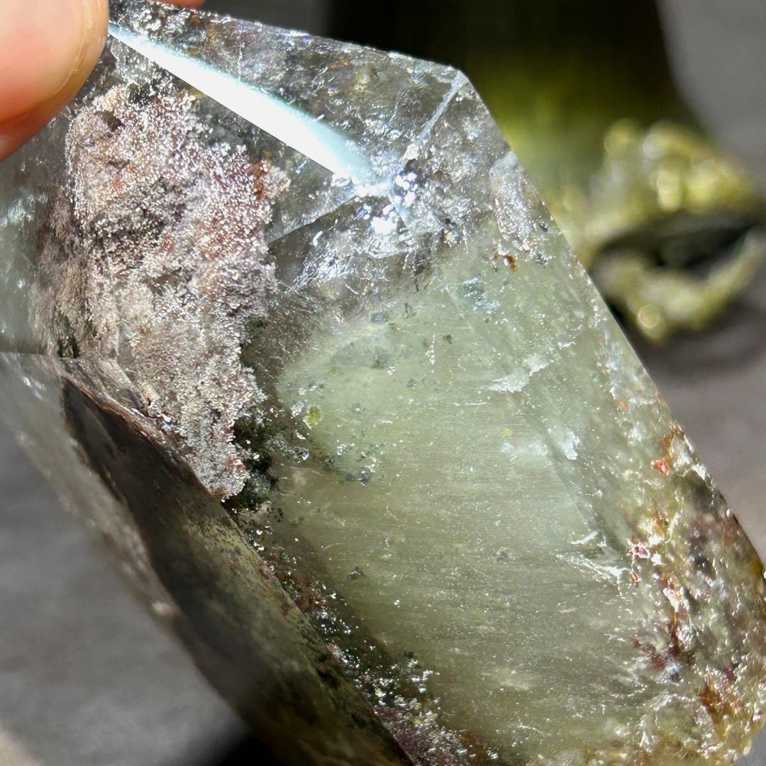 ⭐️別格高級品！帝王秘宝！ガーデンクォーツ　原石　六角柱