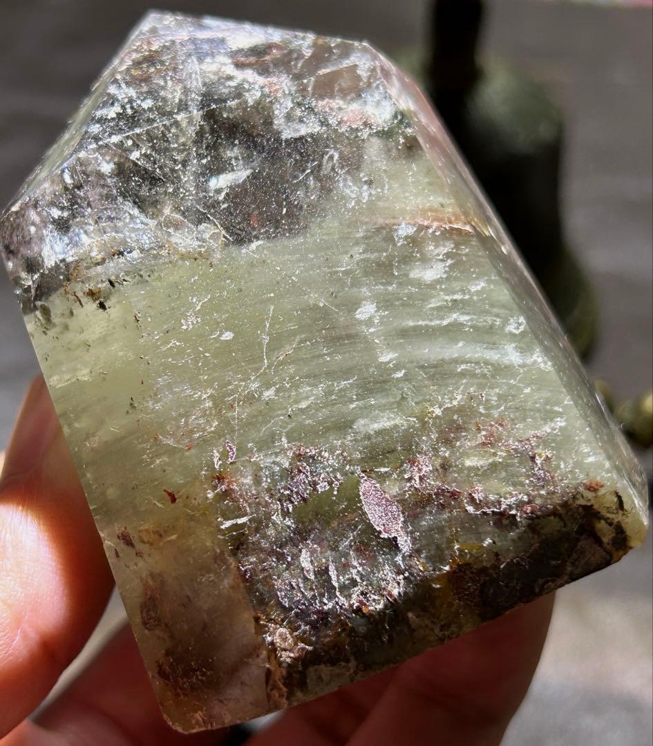 ⭐️別格高級品！帝王秘宝！ガーデンクォーツ　原石　六角柱