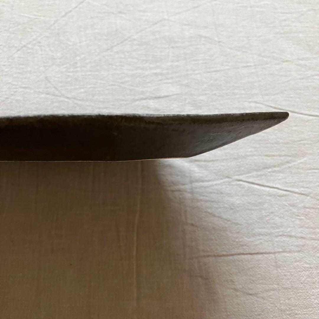 【新品未使用】安福由美子　黒錆 八角皿　 幅広　2枚セット