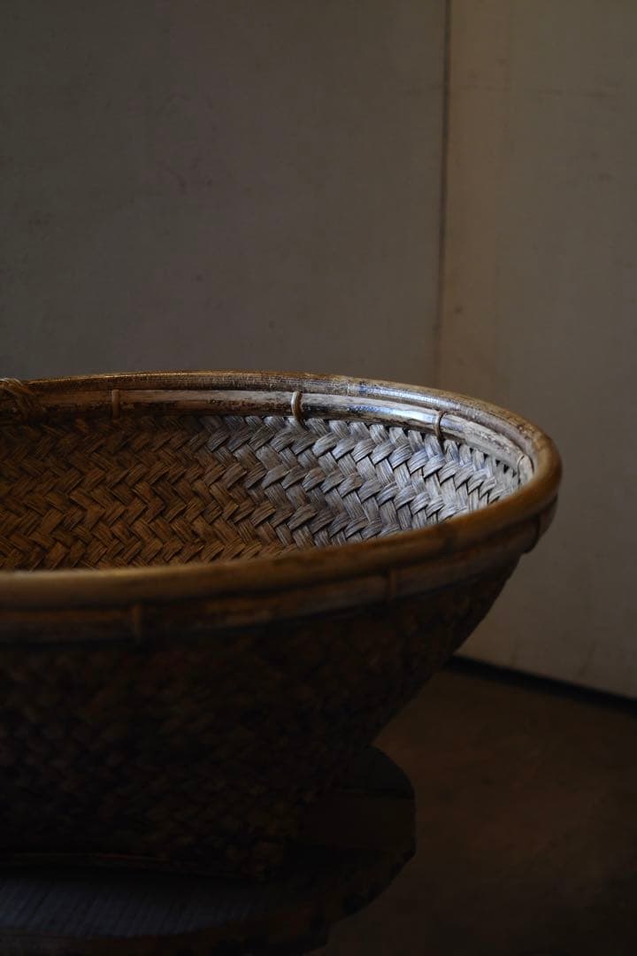 古道具　フィリピン　ルソン島　古籠　民藝　vintage プリミティブ　竹編み