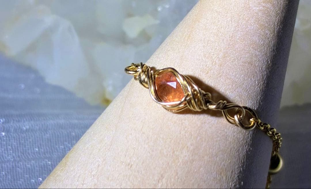 希少石！ パキスタン産 トリプライト チェーンリング