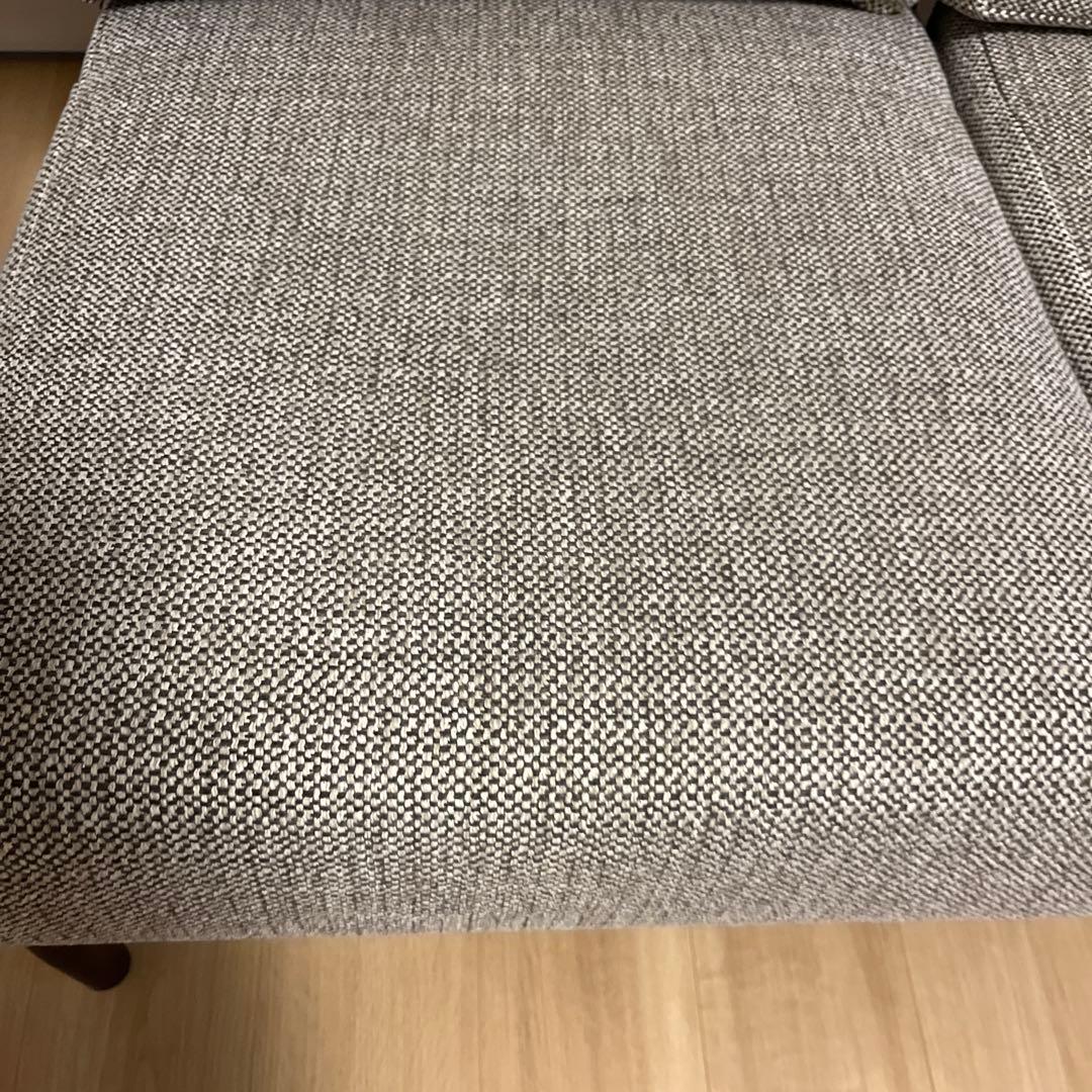 【最終値下げ】モダン 2人掛けソファ グレー