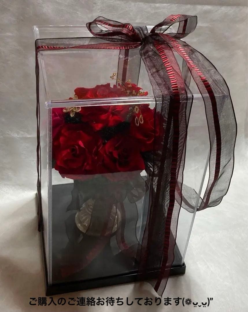 お値引中！ ☆超高級☆プレゼントにも最適︎✿プリザーブドフラワーアレンジメント 赤