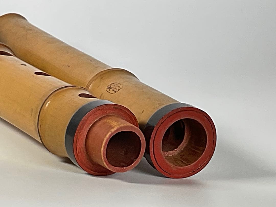 尺八 都山流 松風 在銘 中継ぎ 全長 約54cm 和楽器