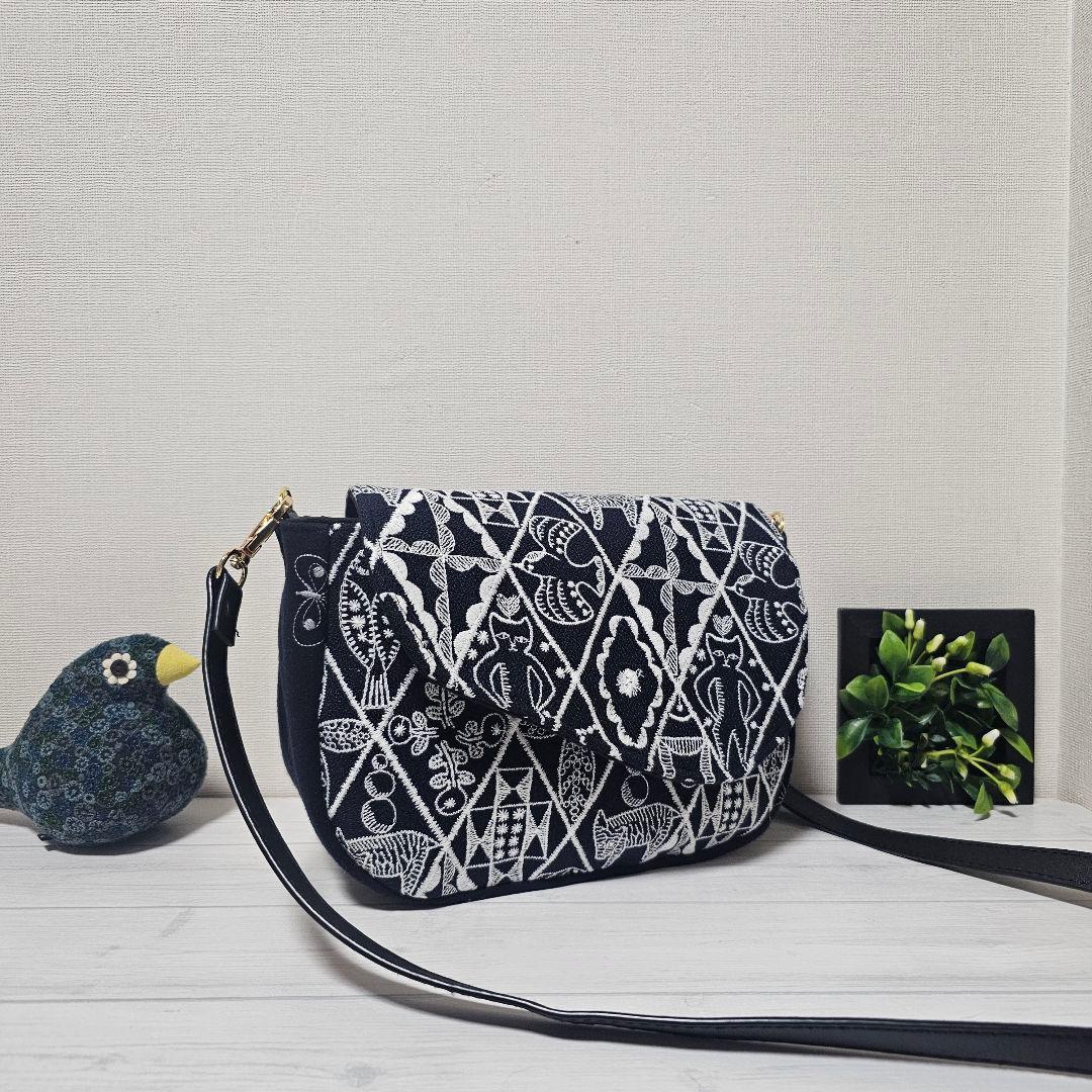 s.ポシェット ショルダーバッグ ミナペルホネン シンフォニー ハンドメイド