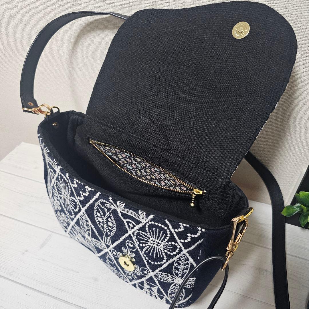 s.ポシェット ショルダーバッグ ミナペルホネン シンフォニー ハンドメイド