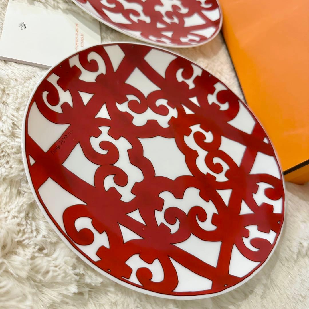 新品 2枚 エルメス ガダルキヴィールデザートプレート　21cm ペア