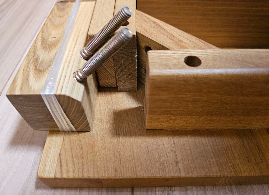 無印良品 天然木 タモ材 センターテーブル 引き出し付き