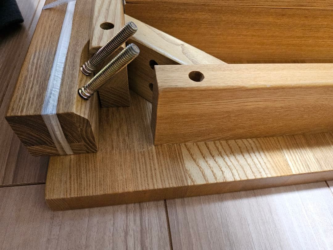 無印良品 天然木 タモ材 センターテーブル 引き出し付き