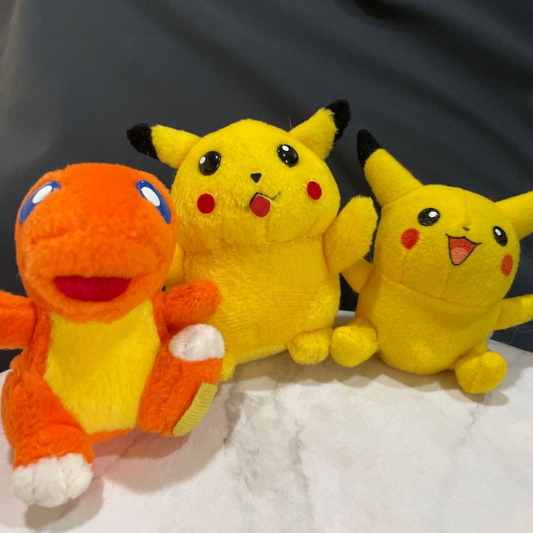 ピカチュウ ヒトカゲ レトロ ぬいぐるみ ヴィンテージ 初期 初代