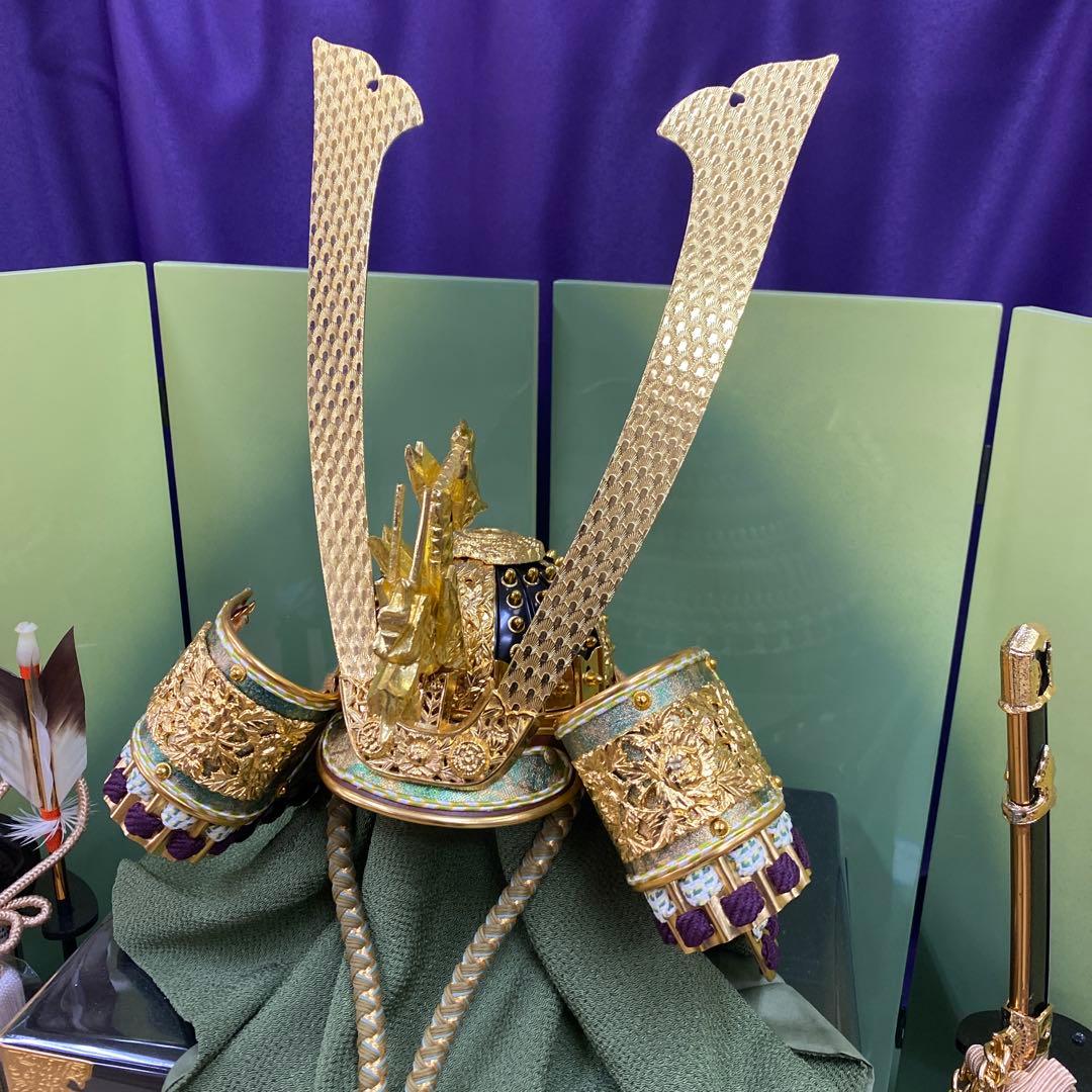 五月人形 武士の兜付き