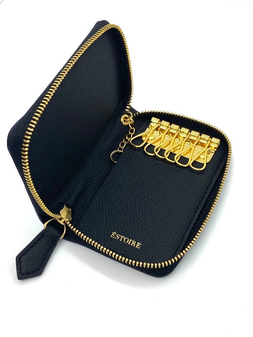 ÉSTOIRE レザーキーケース 黒