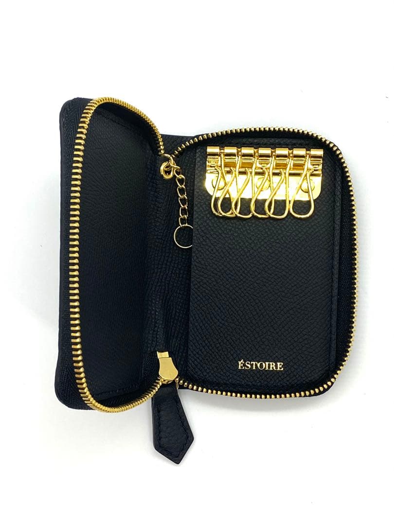 ÉSTOIRE レザーキーケース 黒