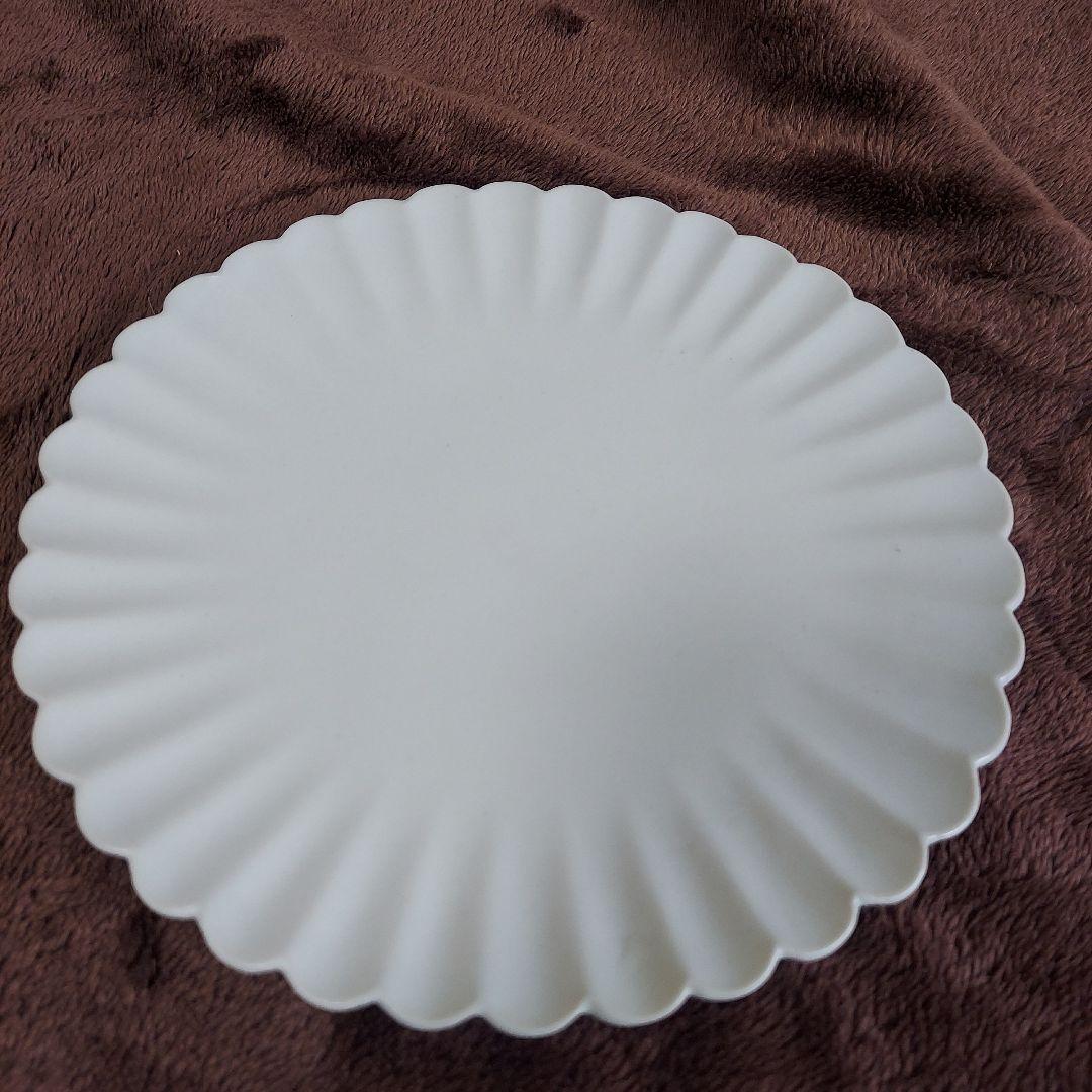 臼杵焼 輪花プレート 白 10枚 新品未使用 ４枚 開封済 ６枚